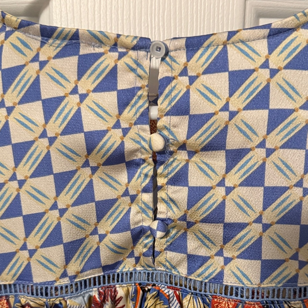 Fate Women’s Multicolor Patchwork Boho Floral Blo… - image 6